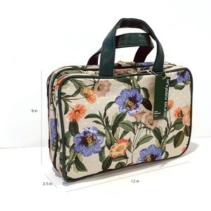 NEW Sonia Kashuk Multifunction Weekender Makeup Travel Bag- Green Floral